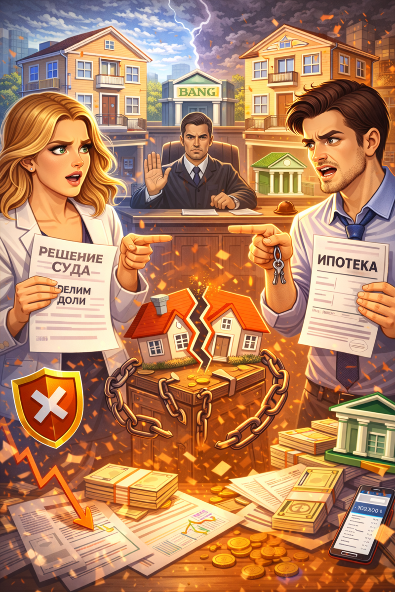 Ипотека и развод: как поделить долг с банком