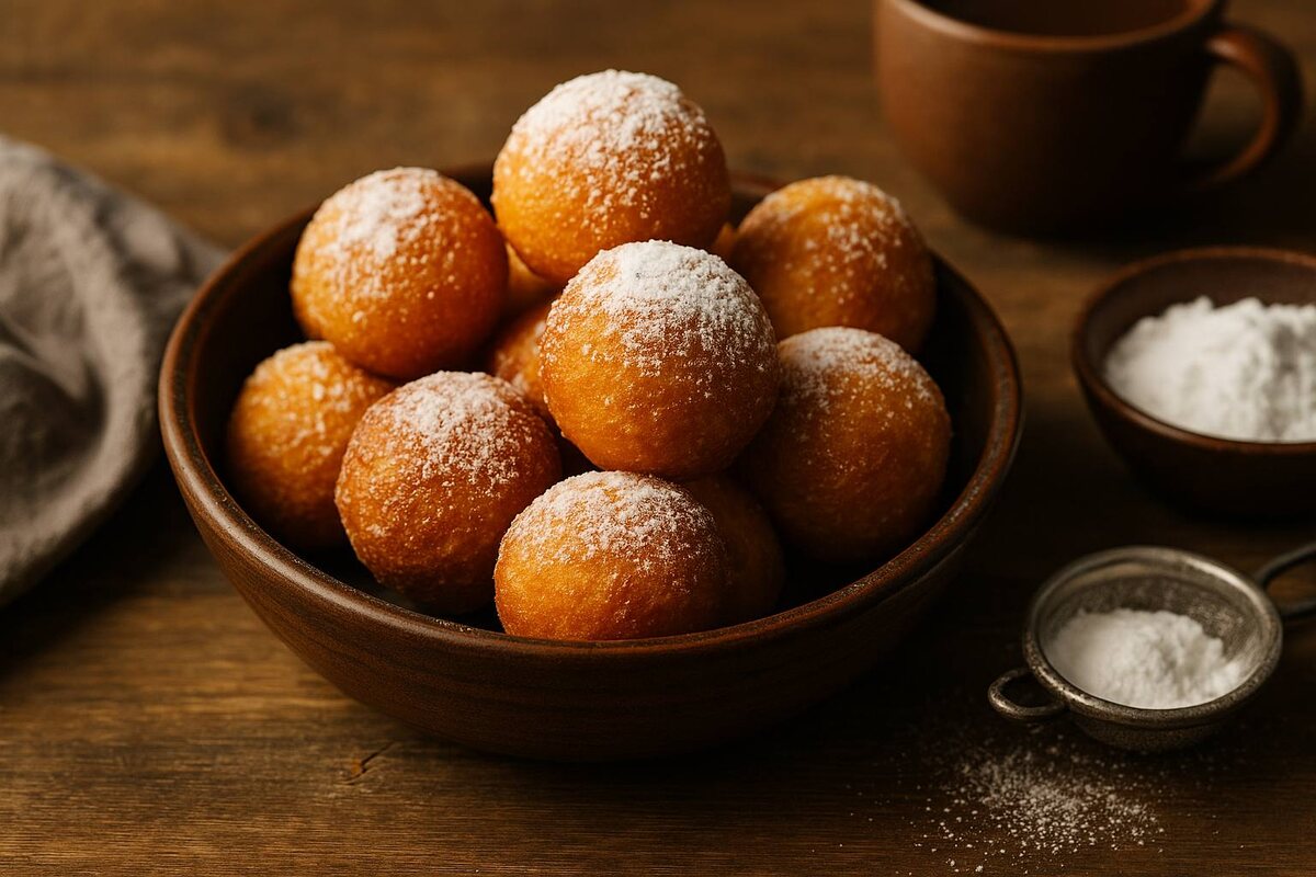 Творожные пончики, которые напомнят о детстве