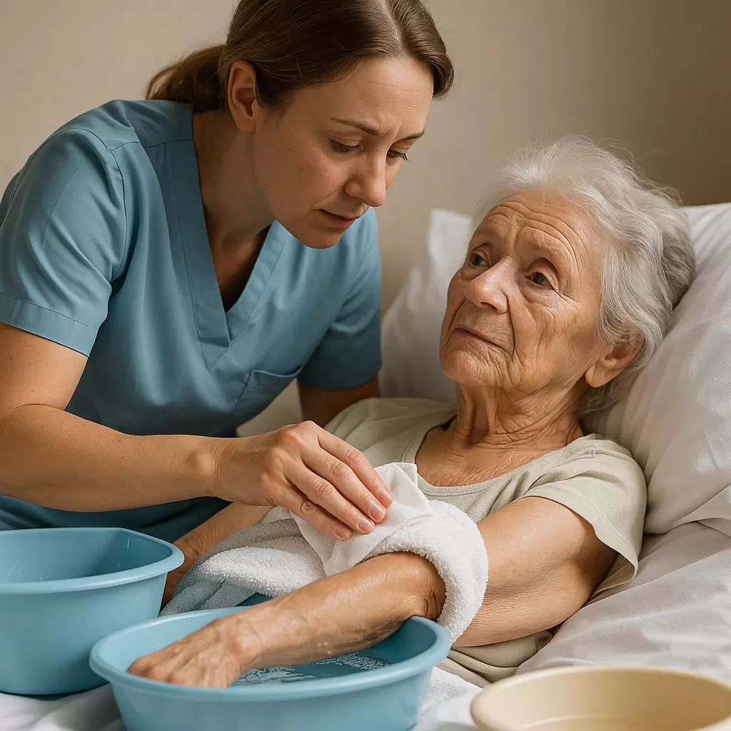 Как безопасно осуществлять гигиенические процедуры для лежачих пациентов