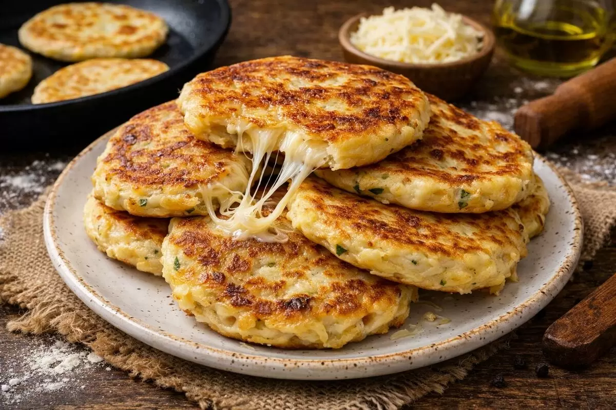 Скоро к столу: сырные лепёшки, которые спасут любой обед