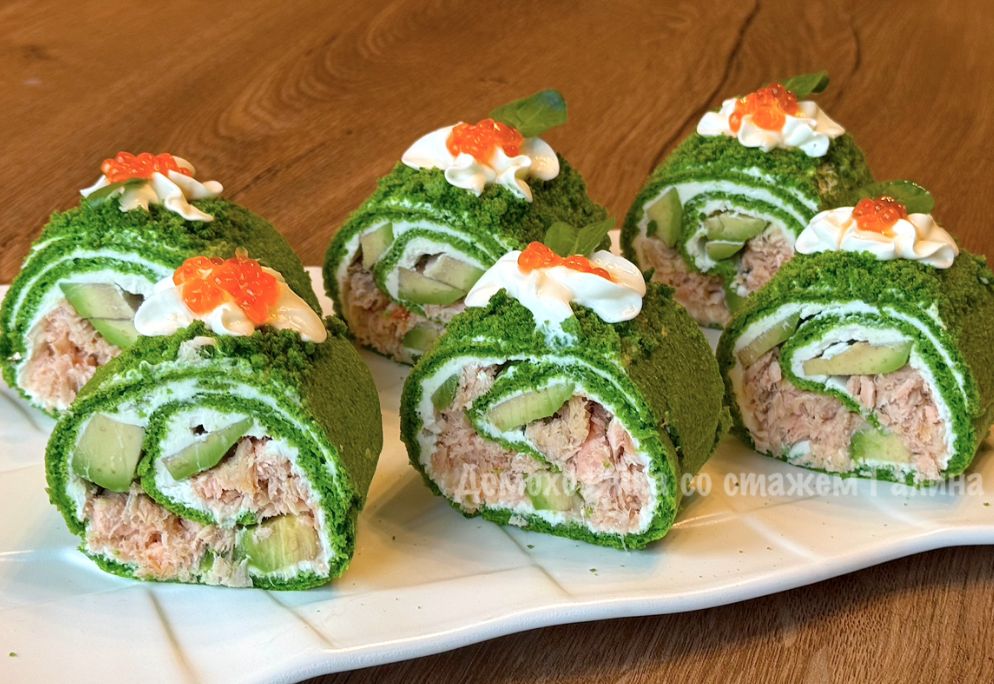 Рулет со шпинатом: вкусная закуска для любого стола